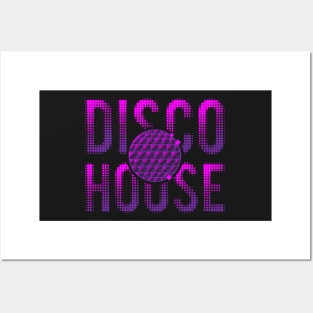 Disco House Mirror Ball Posters and Art